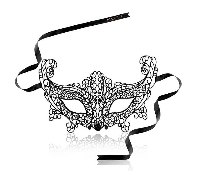 Маска на очі Rianne S Brigitte, мереживна, чорна, one size