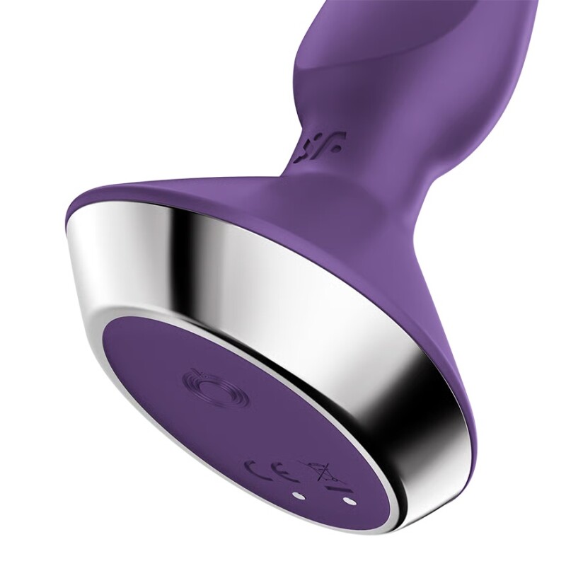 Анальний вібратор Satisfyer Plug-ilicious 1 з додатком, фіолетовий, 13.5 х 4.3 см - Зображення 3