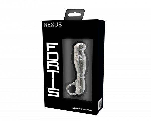 Вібромасажер для простати та точки G Nexus Fortis металевий, 10 см х 3.4 см