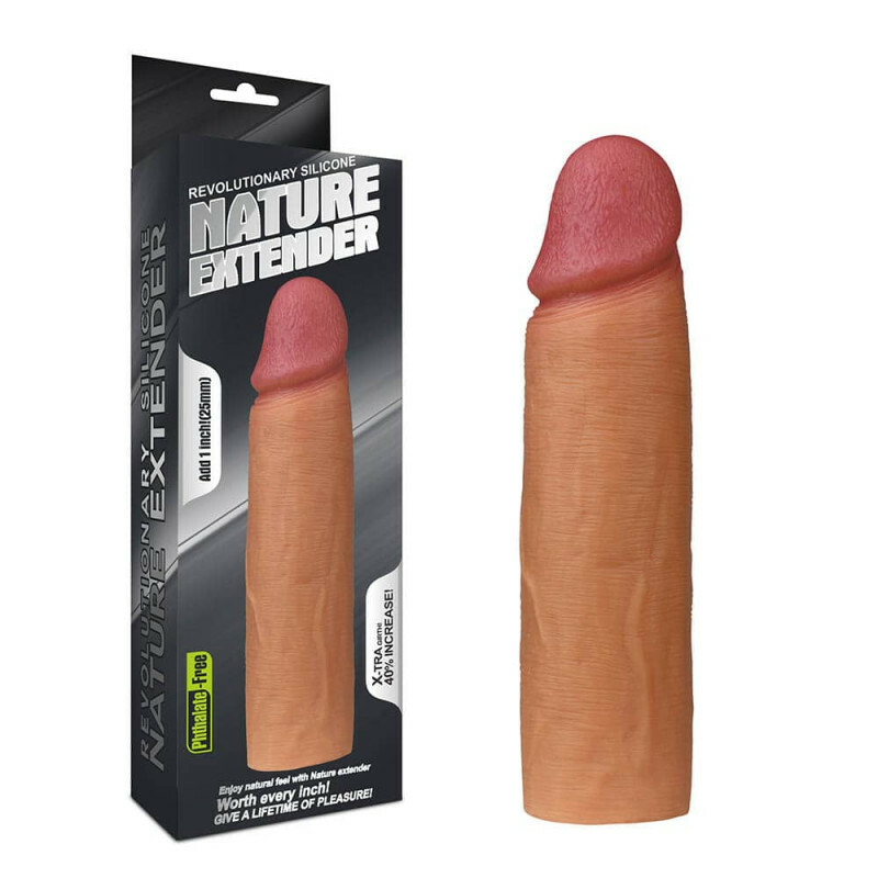 Насадка на пеніс реалістична Lovetoy бежева, 16.5 х 4 см