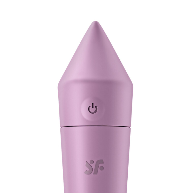 Віброкуля силіконова Satisfyer Ultra Power Bullet 8 з додатком, фіолетова, 14 х 2.7 см - Зображення 5