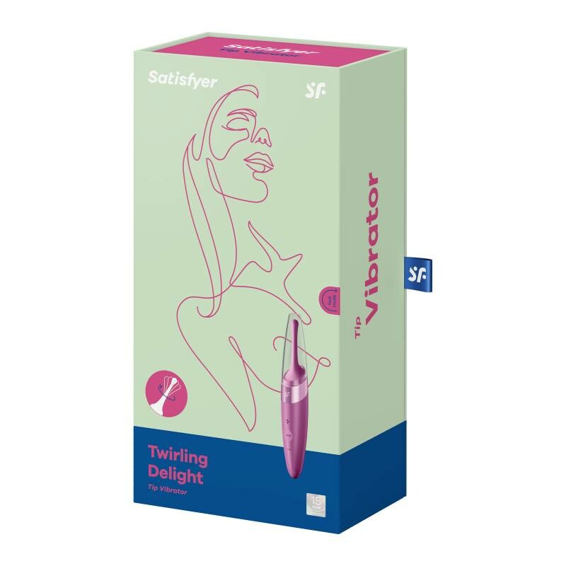Вібратор для клітора Satisfyer Twirling Delight точкова стимуляція, фіолетовий, 16.8 х 3 см - Изображение 1