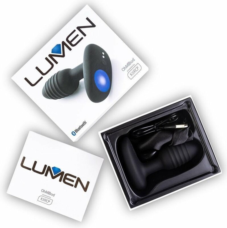 Інтерактивна анальна пробка Lumen Kiiroo, чорна, 10 х 3.3 см - Зображення 5