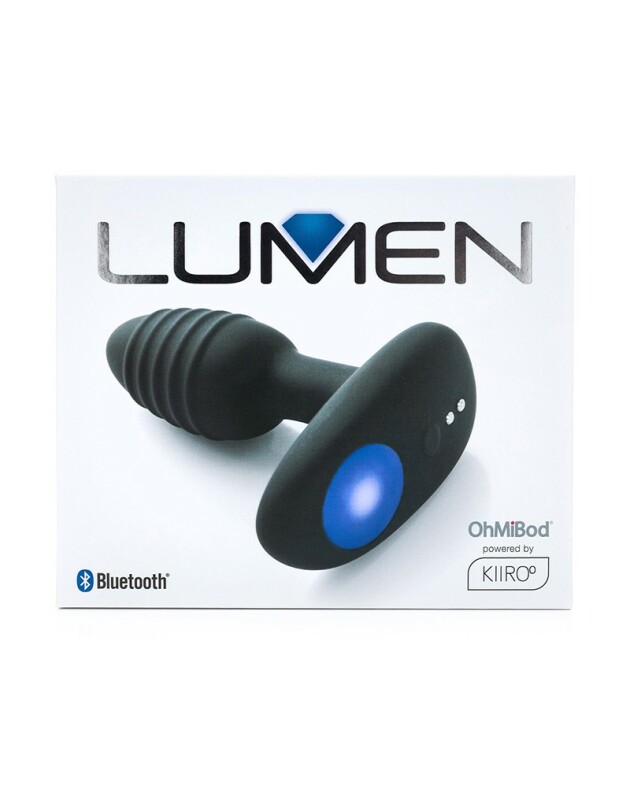 Інтерактивна анальна пробка Lumen Kiiroo, чорна, 10 х 3.3 см - Зображення 1