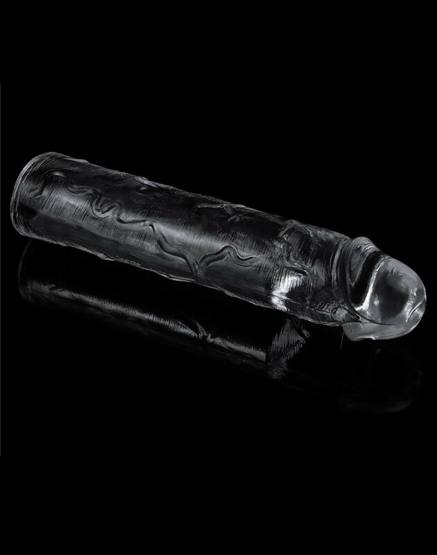 Подовжуюча насадка на пеніс Lovetoy безбарвна, 17.7 см х 3 см - Зображення 2