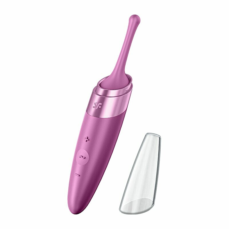 Вібратор для клітора Satisfyer Twirling Delight точкова стимуляція, фіолетовий, 16.8 х 3 см