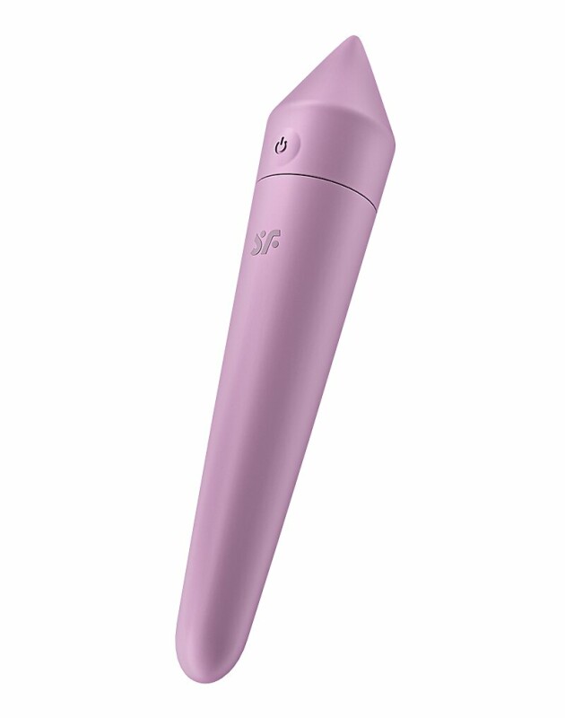 Віброкуля силіконова Satisfyer Ultra Power Bullet 8 з додатком, фіолетова, 14 х 2.7 см - Зображення 3