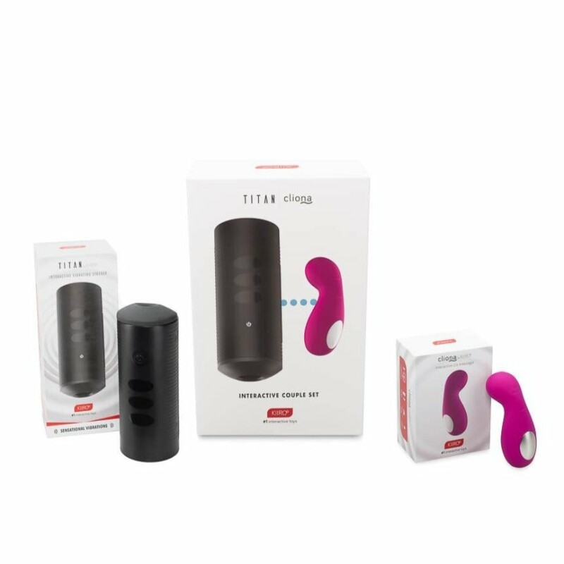 Набір для пари мастурбатор та міні вібратор Kiiroo Titan &amp; Cliona Couple's Set - Изображение 4