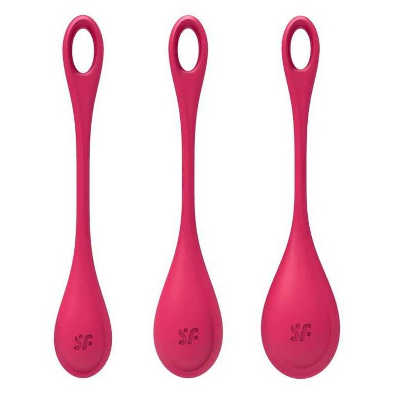 Набір вагінальних кульок Satisfyer Yoni Power 1 червоні, 3 шт
