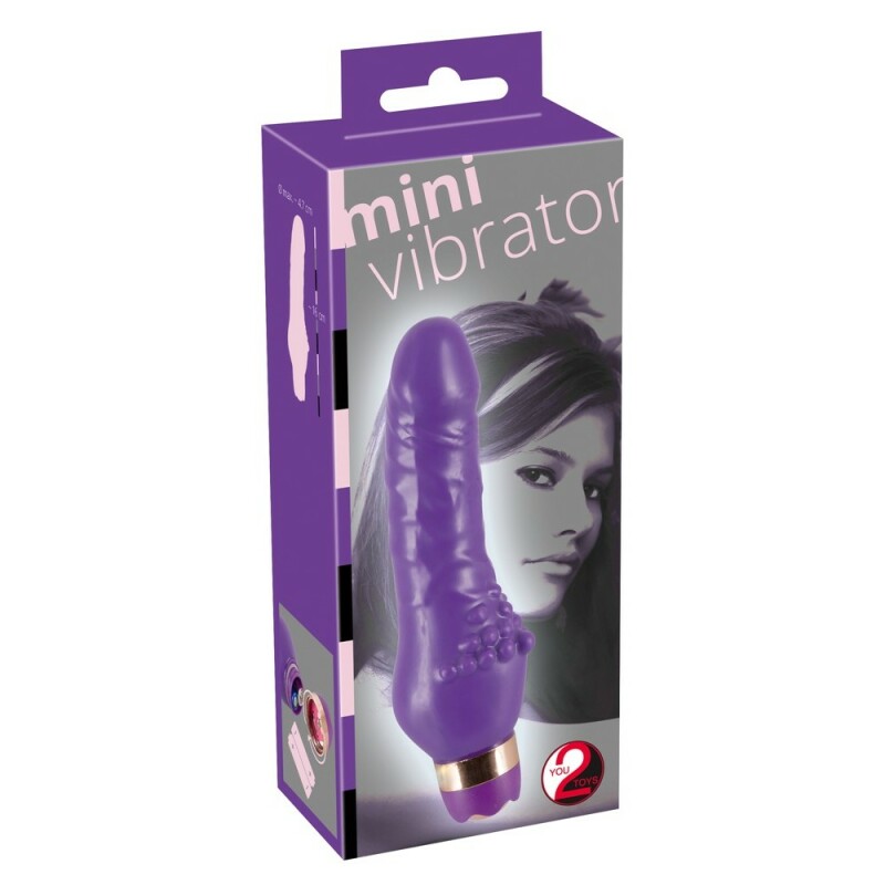 Вібратор Mini Vibrator Purple реалістичний, фіолетовий, 16 см х 4.7 см - Изображение 6