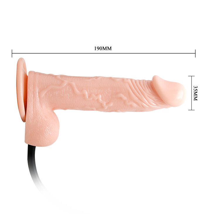 Вібратор реалістичний з накачуванням Inflatable Vibrator, 19 см - Зображення 7
