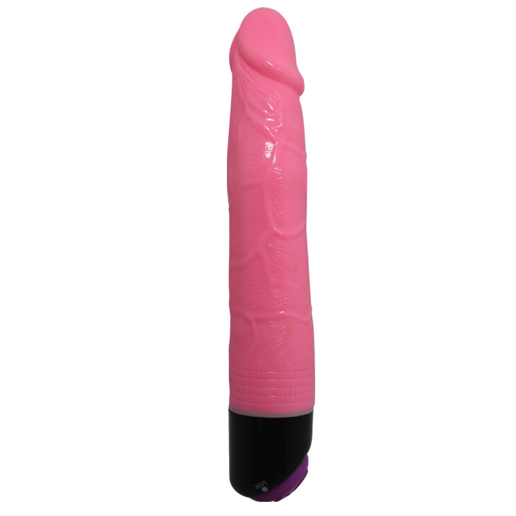 Вібратор реалістичний мультишвидкісний Jelly Vibe, рожевий, 23.3 см х 3.3 см - Изображение 1