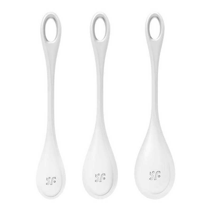Набір вагінальних кульок Satisfyer Yoni Power 1 білі, 3 шт