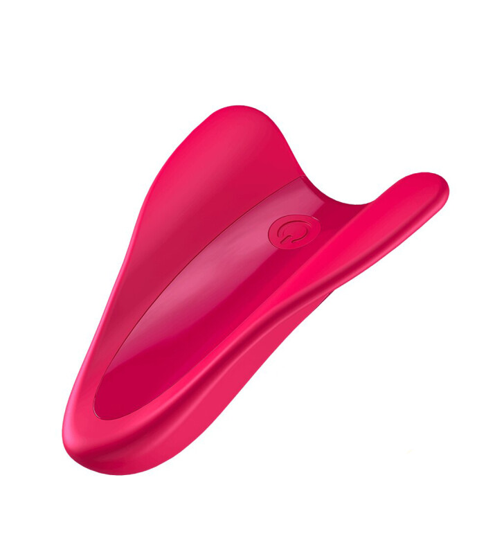 Вібратор на палець Satisfyer High Fly з крилами, рожевий, 6.8 х 5 см