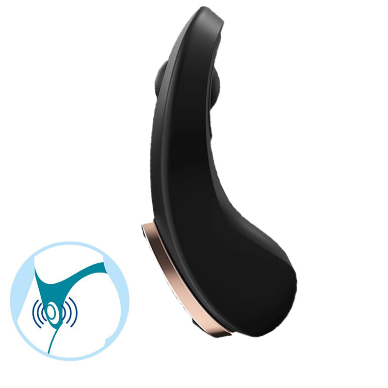 Вібратор в трусики Satisfyer Little Secret з пультом і додатком, чорний, 8.6 х 3 см - Зображення 3