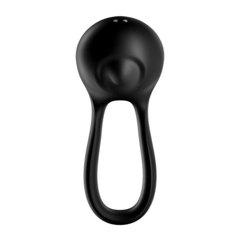 Ерекційне віброкільце Satisfyer Majestic Duo багатошвидкісне, чорне, 11.9 х 3.3 см - Изображение 2