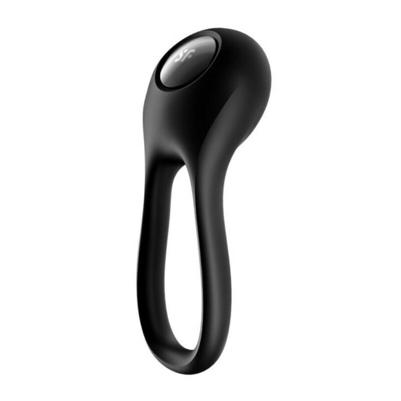 Ерекційне віброкільце Satisfyer Majestic Duo багатошвидкісне, чорне, 11.9 х 3.3 см