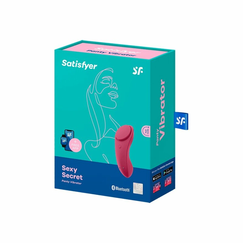 Вібратор у трусики Satisfyer Sexy Secret з додатком, бордовий, 8.6 х 3.9 см - Изображение 1