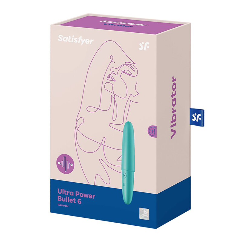 Віброкуля багатошвидкісна Satisfyer Ultra Power Bullet 6 зелена, 12.7 х 2.2 см - Зображення 1