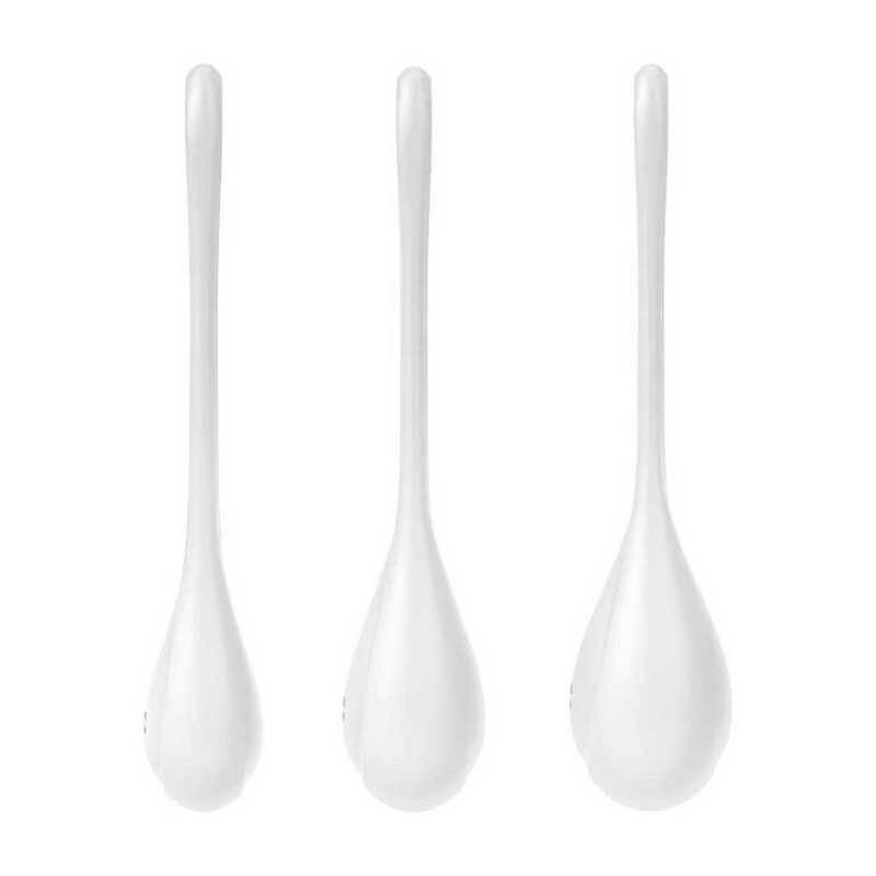 Набір вагінальних кульок Satisfyer Yoni Power 1 білі, 3 шт - Зображення 2
