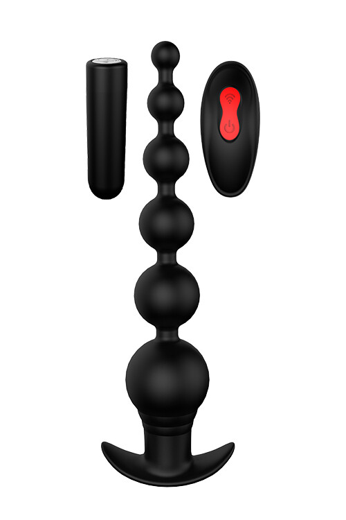 Анальна ялинка з вібрацією Dream Toys чорна, 20.7 см х 4 см