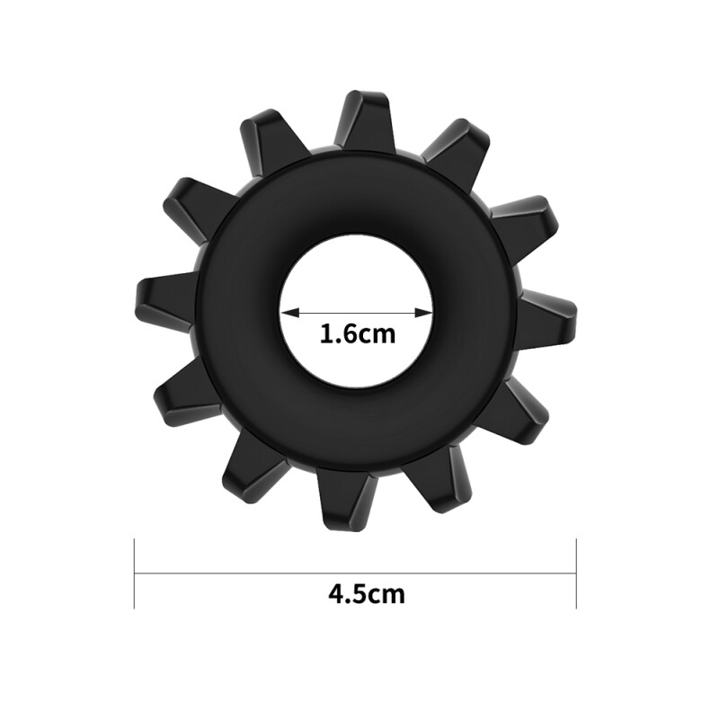 Кільце ерекційне Power Plus Cockring 3, чорне - Изображение 5