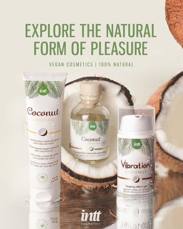 Рідкий вібратор для двох Coconut Intt (Vegan), 15 мл, зі смаком кокосу - Изображение 6