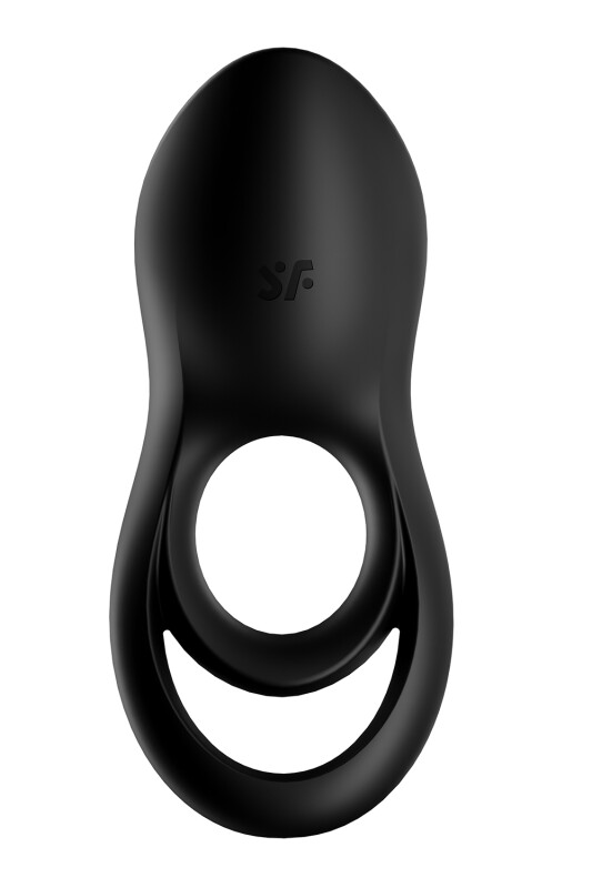 Ерекційне віброкільце Satisfyer Legendary Duo подвійне, чорне, 11.1 х 5 см - Изображение 4