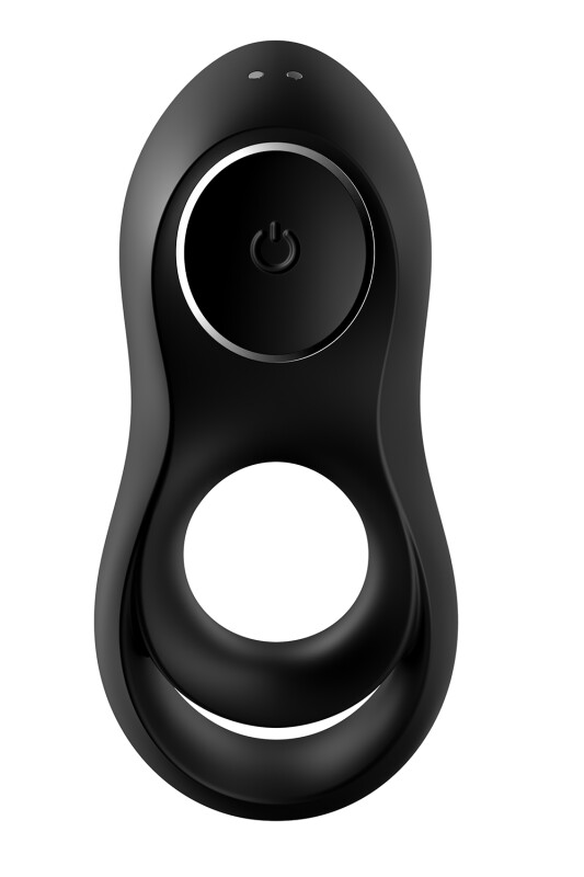 Ерекційне віброкільце Satisfyer Legendary Duo подвійне, чорне, 11.1 х 5 см - Изображение 5