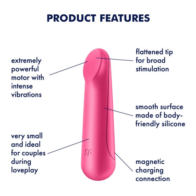 Віброкуля Satisfyer Ultra Power Bullet 3 рожева, 8.7 х 2.3 см - Зображення 4