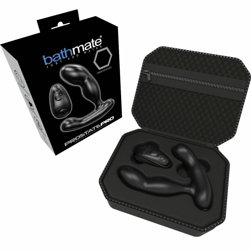 Масажер простати з вібрацією Bathmate Prostate Pro з пультом, чорний, 11.5 см х 3.2 см