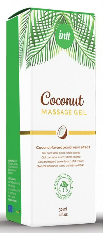 Масажний гель Intt Coconut (Vegan), 30 мл, з ароматом кокосу, з розігріваючим ефектом - Зображення 4