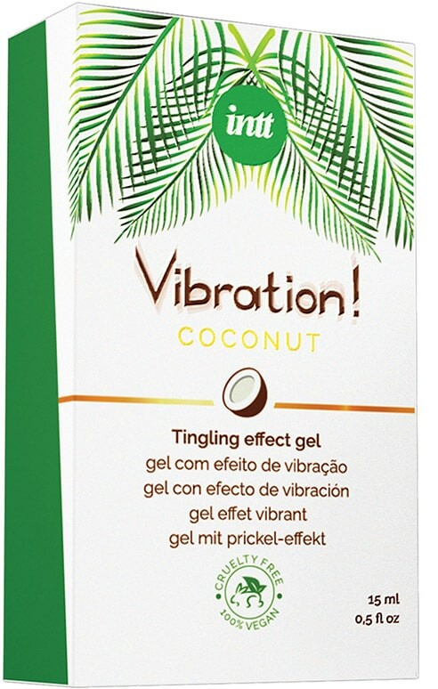 Рідкий вібратор для двох Coconut Intt (Vegan), 15 мл, зі смаком кокосу - Изображение 3