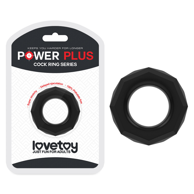 Кільце ерекційне Power Plus Cockring 4 чорне, 2 см