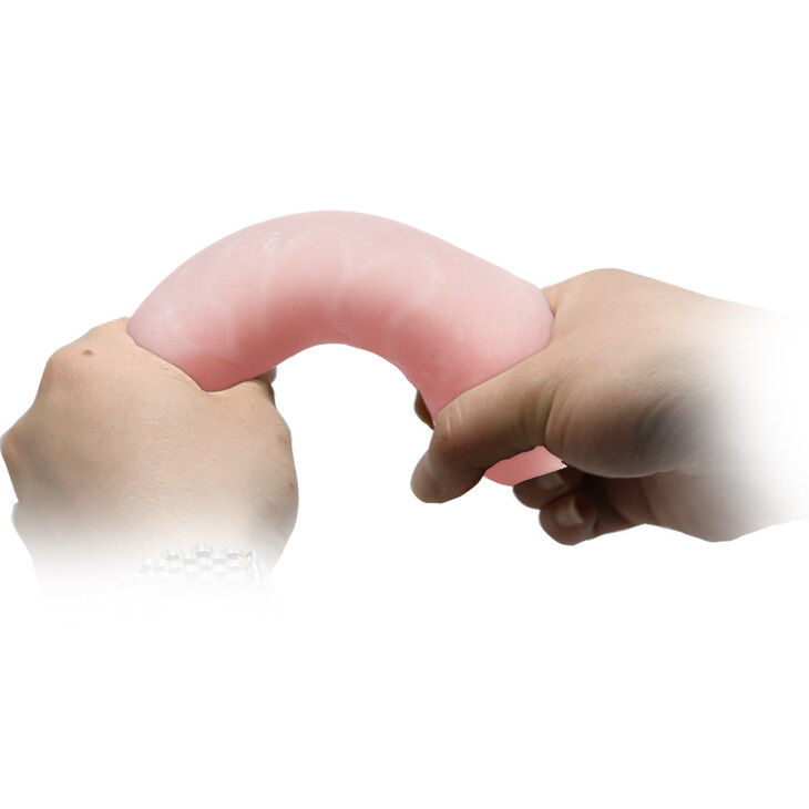 Фалоімітатор з хребтом BAILE Sextoy гнучкий, бежевий, 16 х 3.3 см - Изображение 5