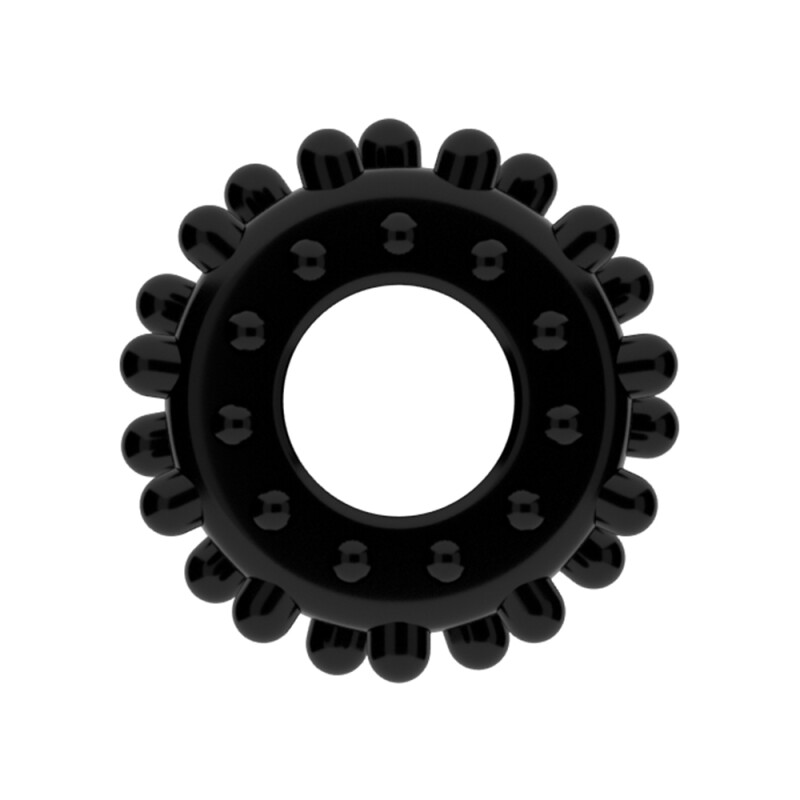 Кільце ерекційне Power Plus Cockring 2 чорне, 1.6 см - 4.5 см - Изображение 1