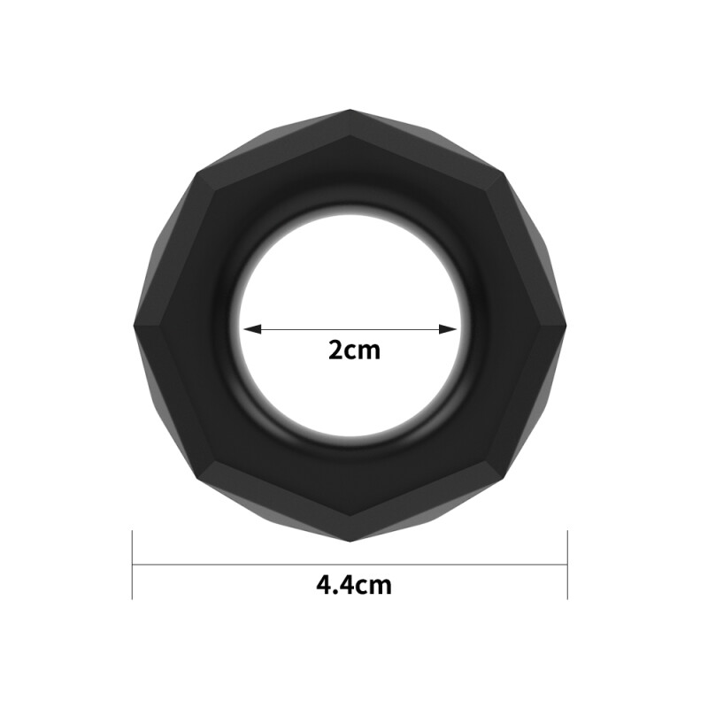 Кільце ерекційне Power Plus Cockring 4 чорне, 2 см - Изображение 5