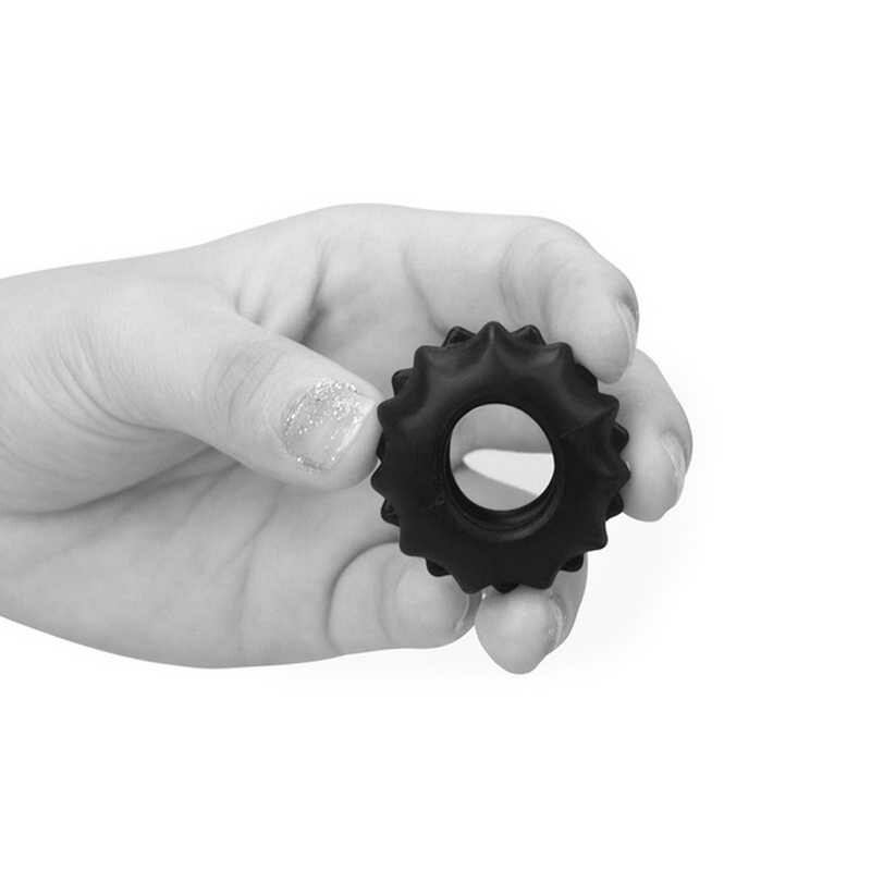 Кільце ерекційне Power Plus Cockring 1 чорне, 2 см - Изображение 3