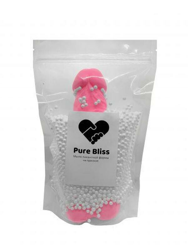 Мило у вигляді члена Pure Bliss на присосці, рожеве, XL - Зображення 3