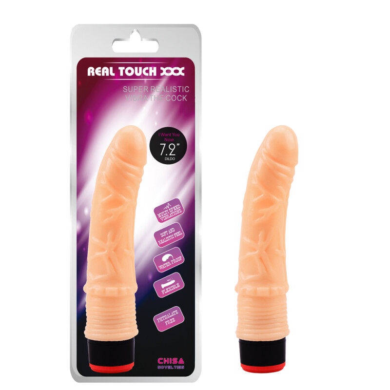 Вібратор реалістичний Real Touch Vibe Cock 7.2, Chisa, 19 х 3.3 см