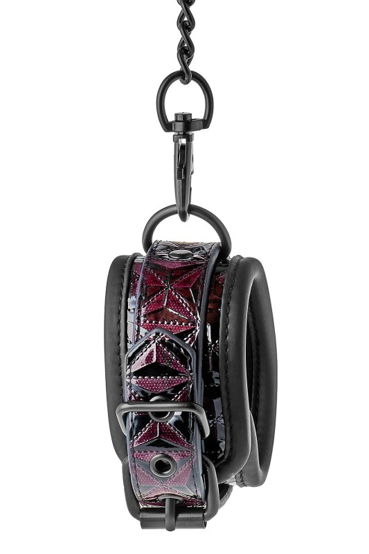 Поножі на ланцюжку Dreamtoys Blaze з фіолетовим тисненням, чорні, 40 х 5 см - Зображення 4