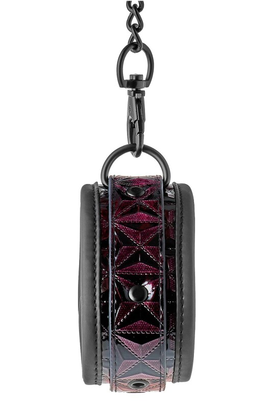 Поножі на ланцюжку Dreamtoys Blaze з фіолетовим тисненням, чорні, 40 х 5 см - Зображення 6