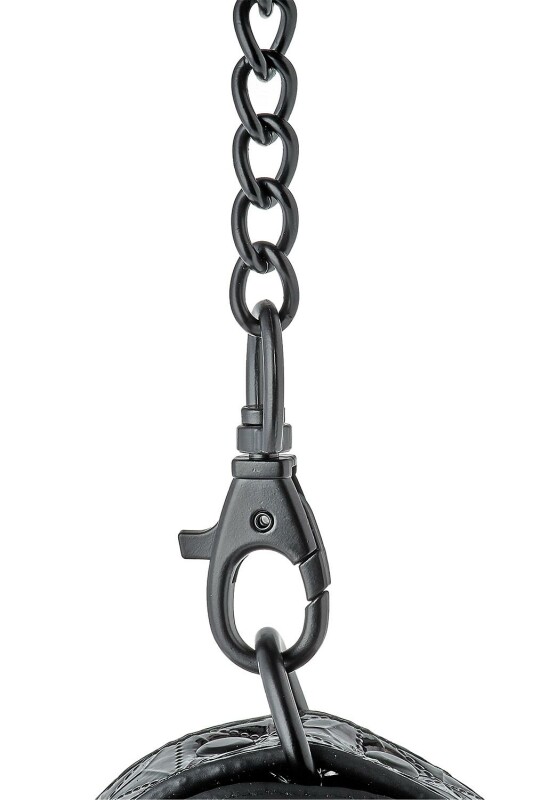 Поножі на ланцюжку Dreamtoys Blaze з фіолетовим тисненням, чорні, 40 х 5 см - Зображення 7