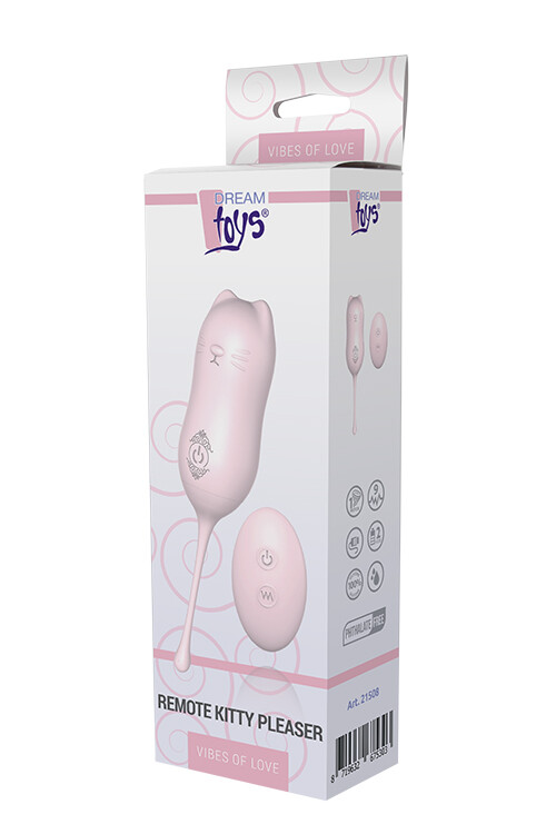 Віброяйце з дистанційним пультом Dream Toys рожеве, 7 х 3 см - Зображення 3