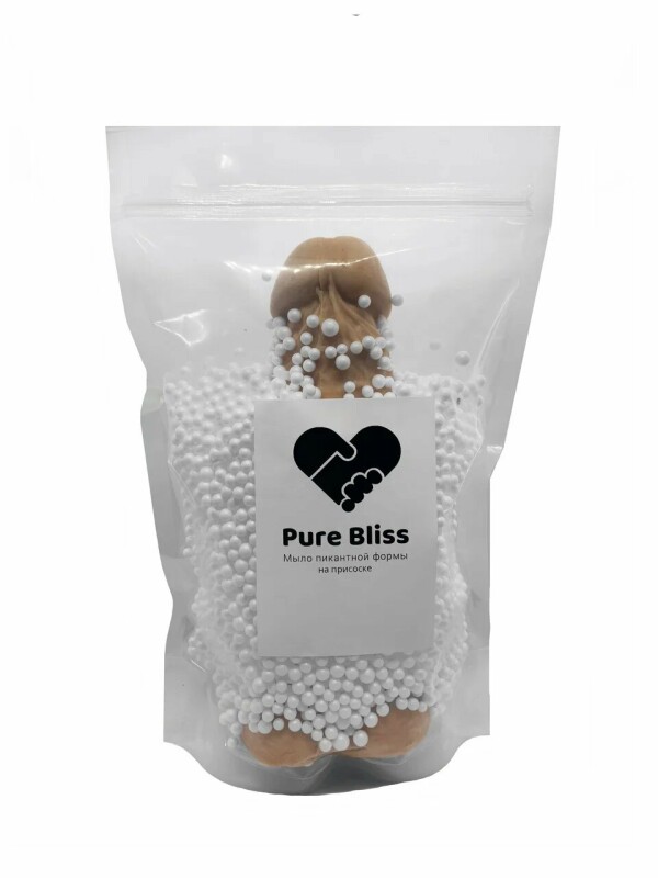 Мило у формі члена на присосці Pure Bliss коричневе, розмір L - Зображення 3