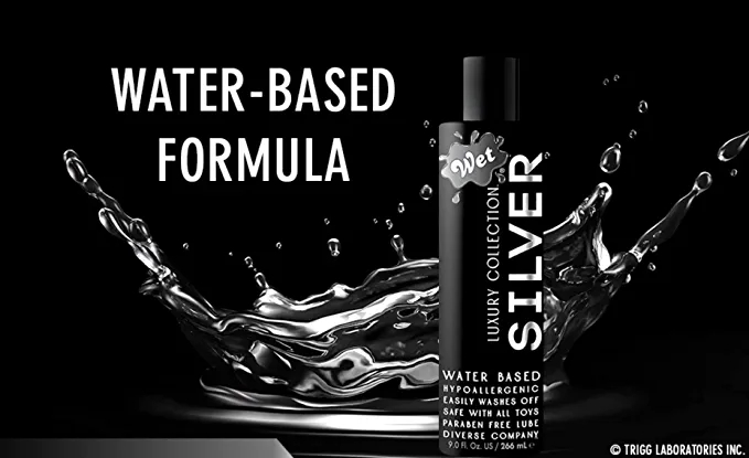 Лубрикант Wet Silver 266 мл, на водній основі, без парабенів - Зображення 1