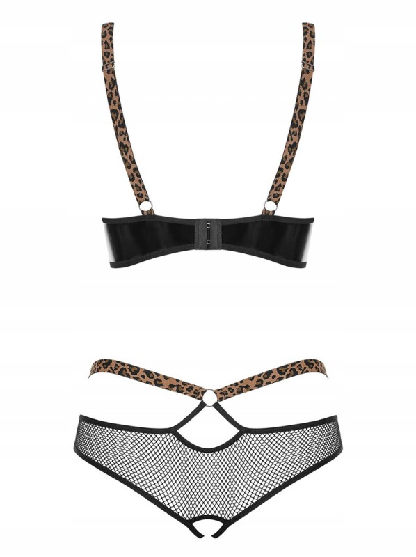 Комплект еротичний Obsessive Electricia з доступом, чорний, L/XL - Зображення 6