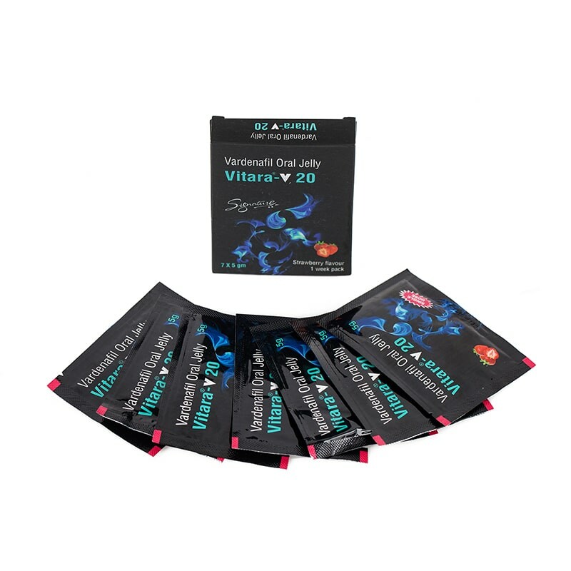Збудник для чоловіків Oral Jelly зі смаком полуниці, 1 шт
