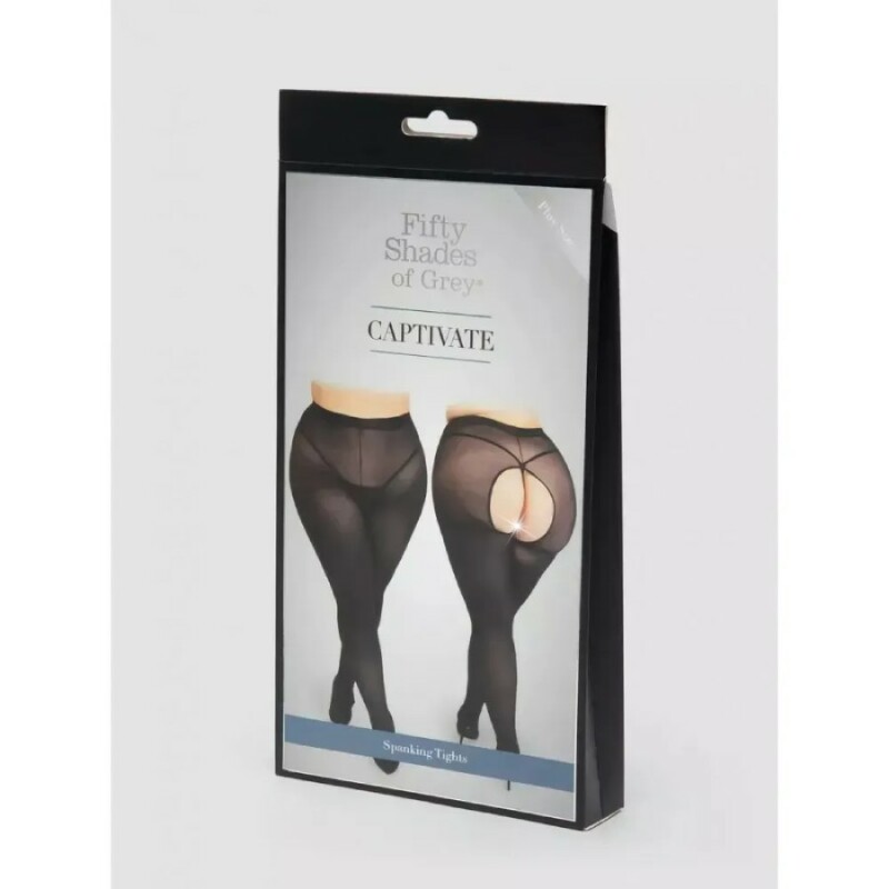 Колготи з інтимним вирізом Fifty Shades of Grey Captivate Spanking Tights,  Plus Size (EU 46-52) - Зображення 2