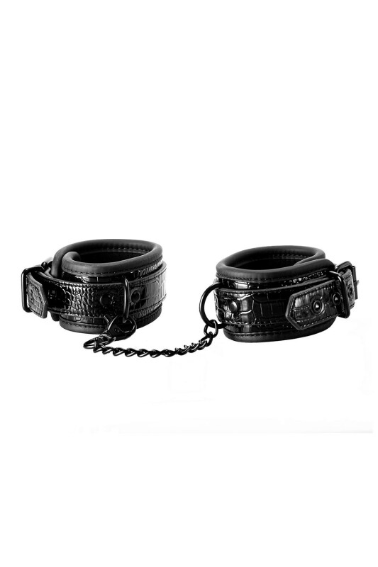 Поножі BLAZE LUXURY ANKLE CUFF CROCO, із замкожі, чорні - Зображення 3